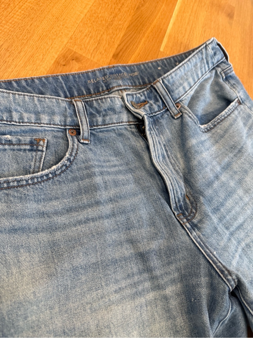 Chico's Medium Wash Denim Cutoff Shorts - Picture 2 of 9